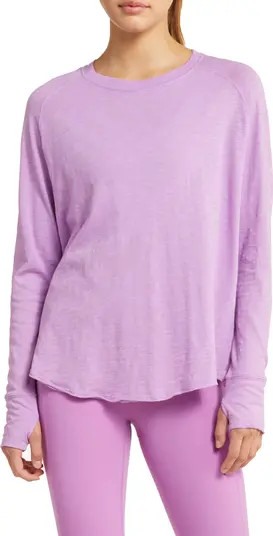 Relaxed Long Sleeve Slub Jersey T-Shirt | Nordstrom