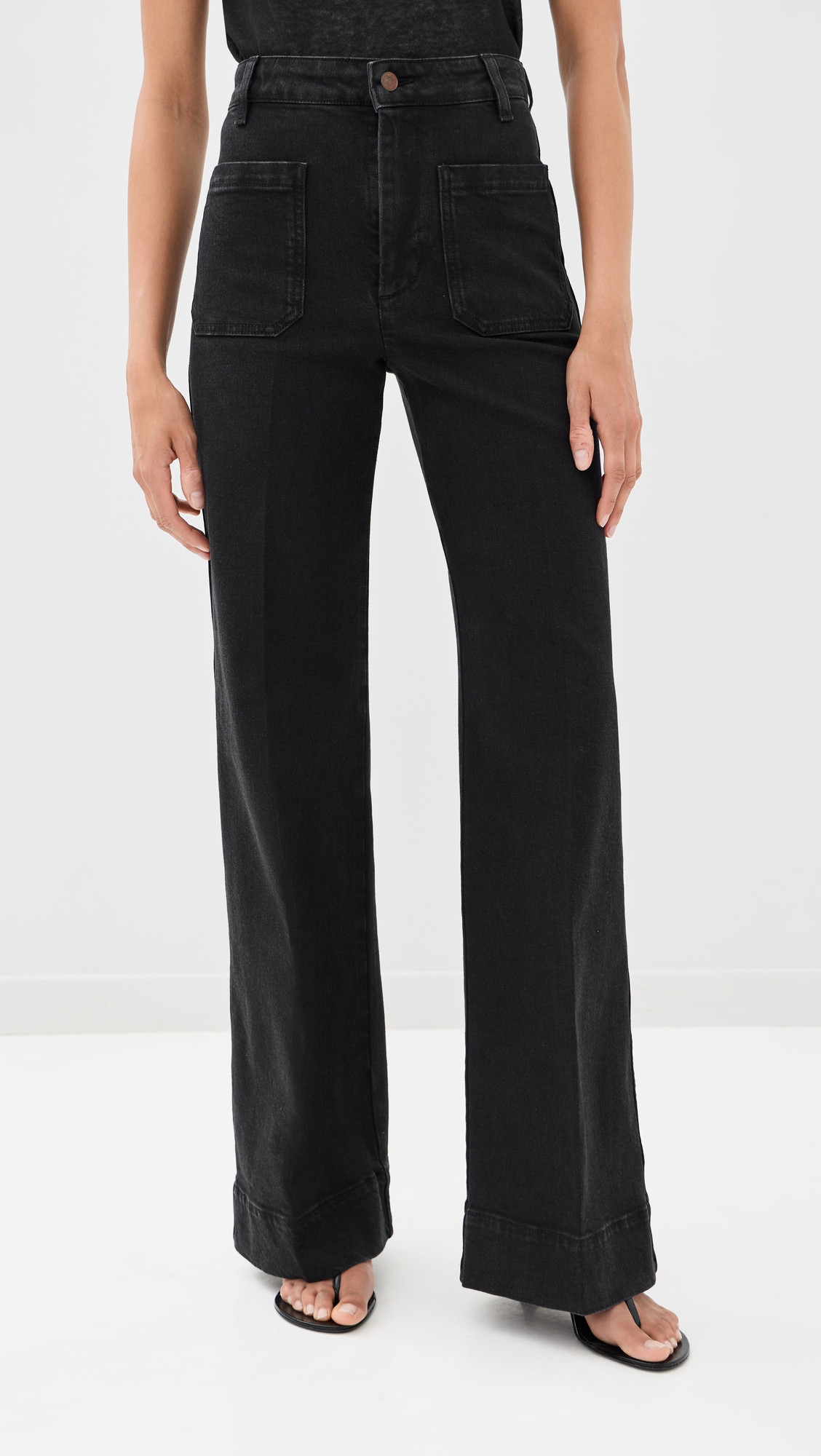 Victoria Beckham Alina Stretch Jeans Washed Black 30 | Shopbop