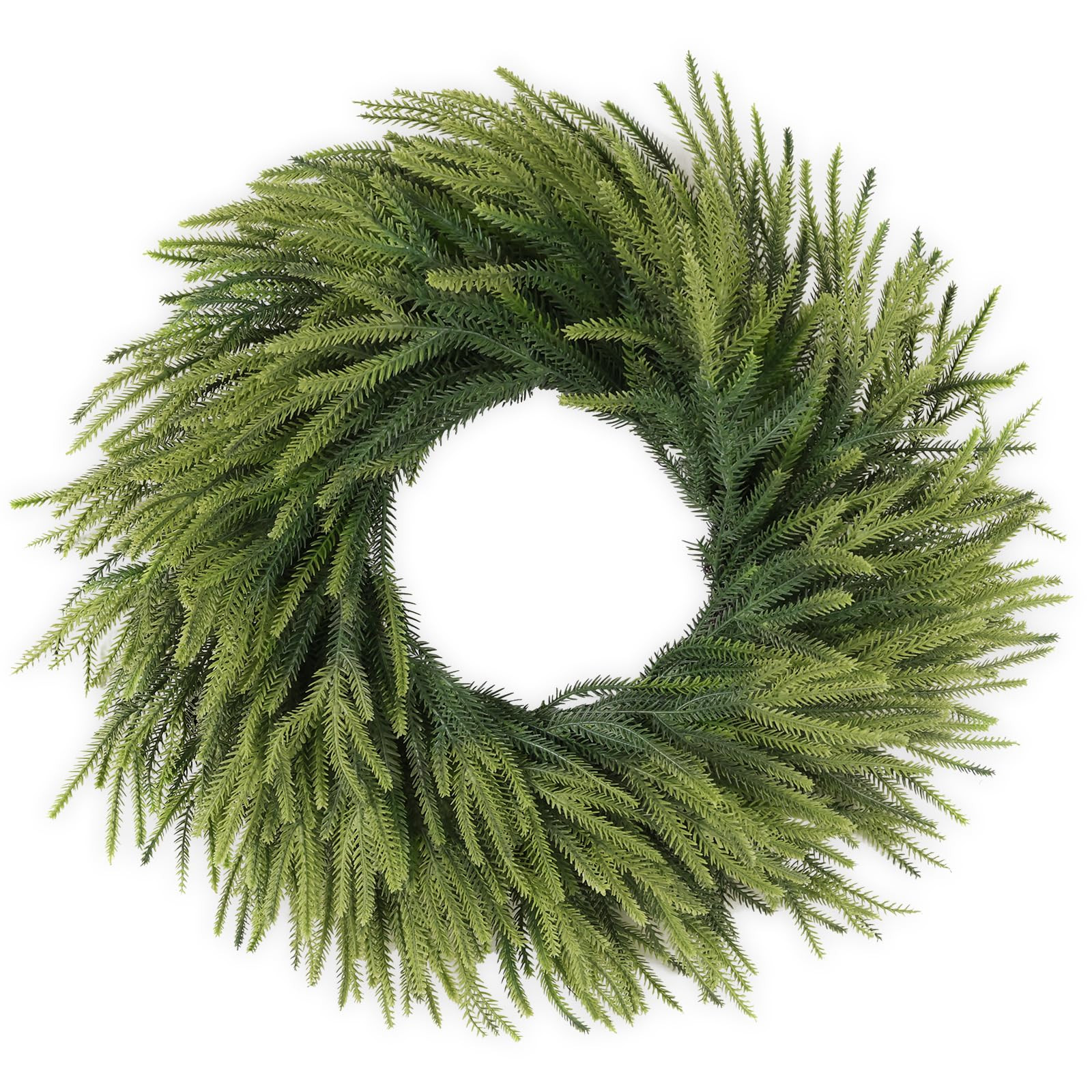 26 inch Norfolk Pine Wreath, Realistic Christmas Wreath for Front Door,Artificial Real Touch Gree... | Amazon (US)
