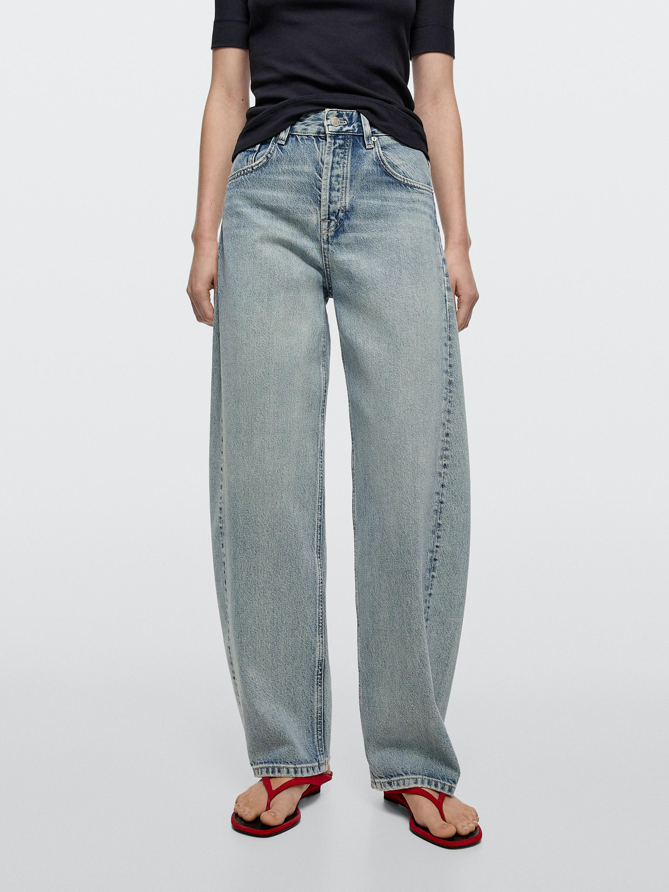 Ballon-Jeans mit halbhohem Bund | Massimo Dutti DE