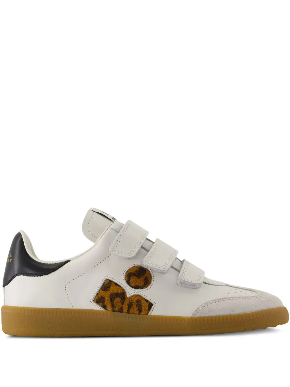 ISABEL MARANT Beth Gb leopard-print Calfskin Sneakers | White | FARFETCH | Farfetch Global
