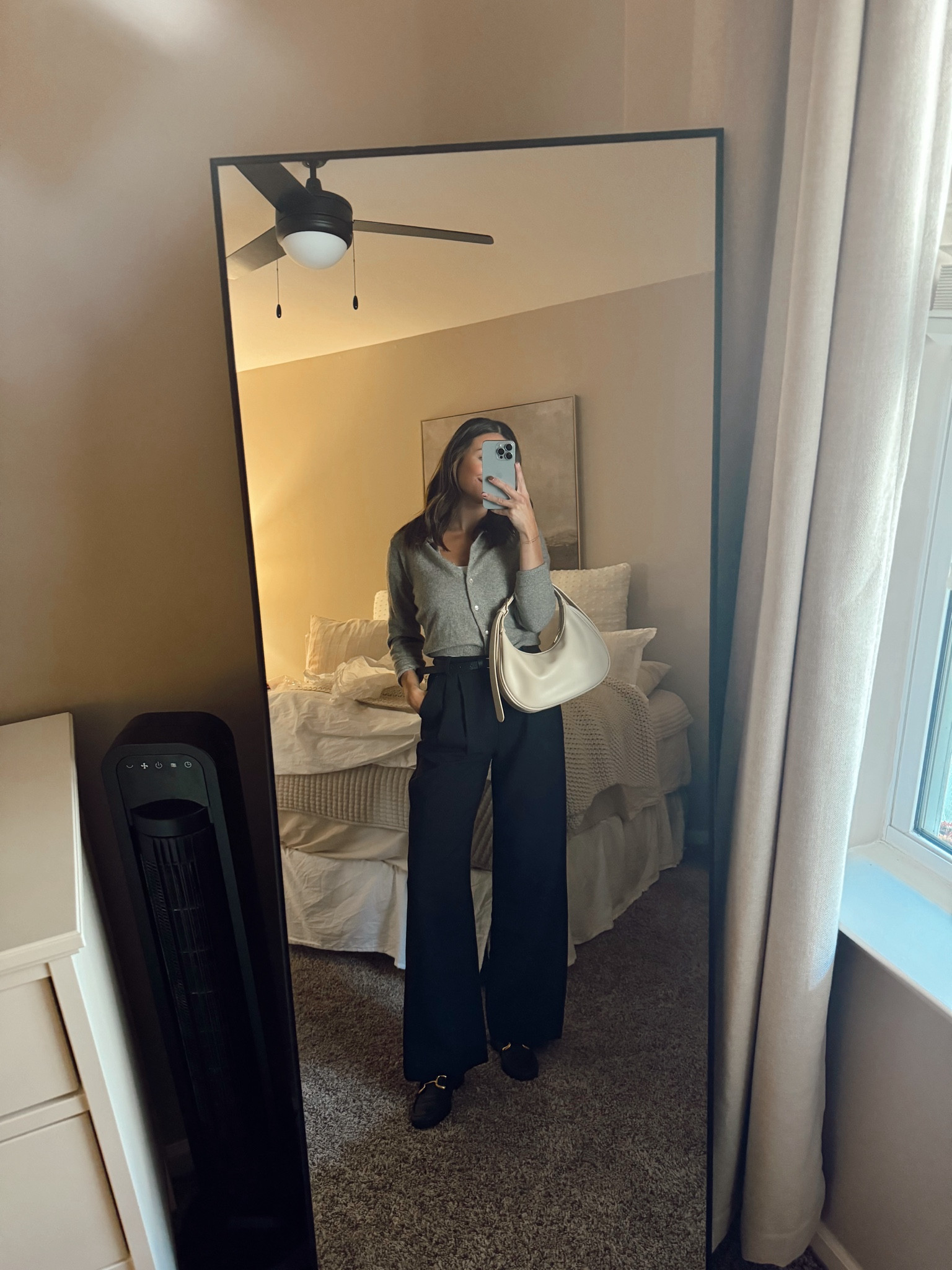 Work outfit styled with my grandma’s cashmere cardigan 😍 

#LTKWorkwear