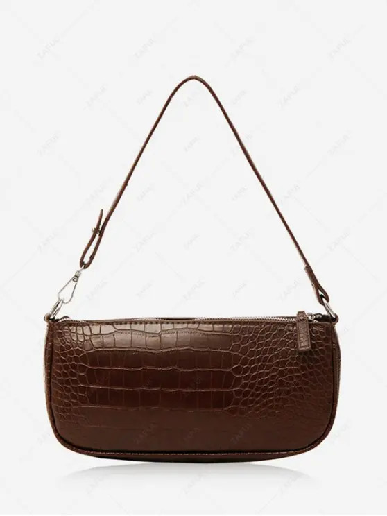 Animal Embossed Leather Sling Bag   BLACK DEEP COFFEE WHITE | ZAFUL (Global)