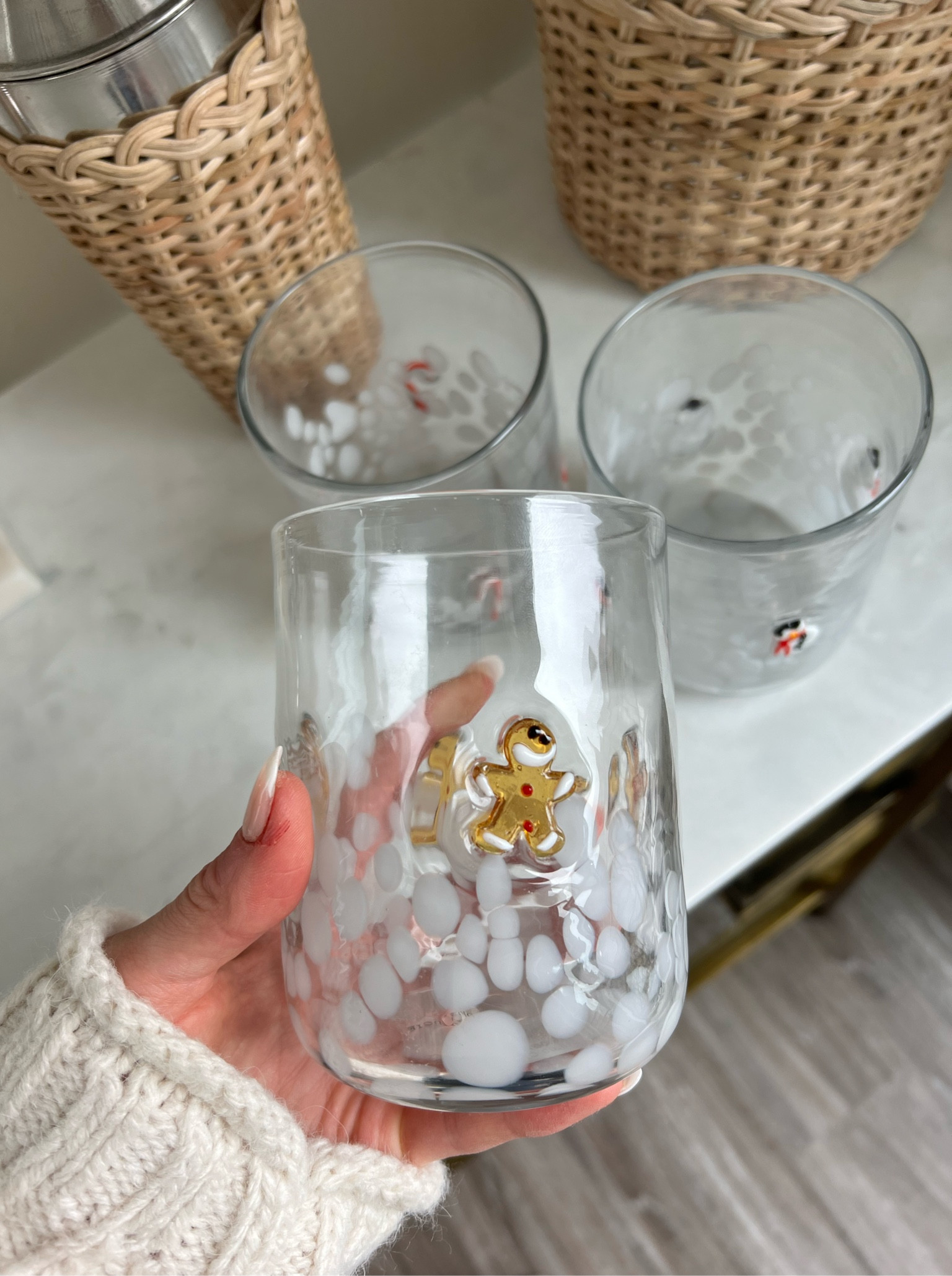 Obsessed with this adorable glassware!Do yourself a favor and get them now because they sell out for the holidays! 

#LTKSeasonal #LTKHoliday #LTKhome