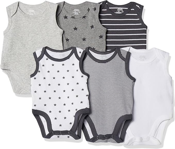 Amazon Essentials Baby 6-Pack Sleeveless Bodysuits | Amazon (US)