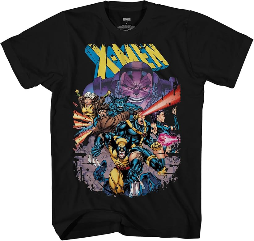 Marvel X-Men Vs Apocalypse Comics 90's Cover Adult T-Shirt | Amazon (US)