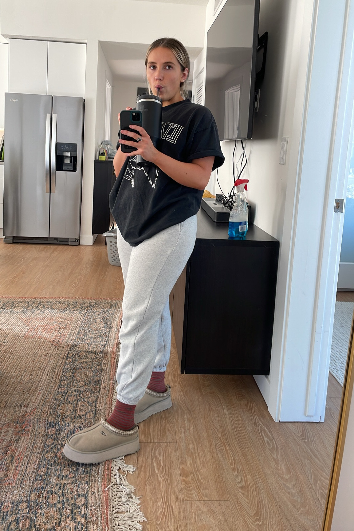 platform uggs! my new fav shoe. i have the color mustard seed  