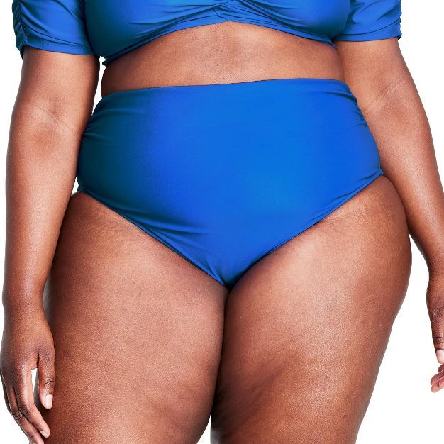Women's High Waist Bikini Bottom - Tabitha Brown for Target Blue | Target