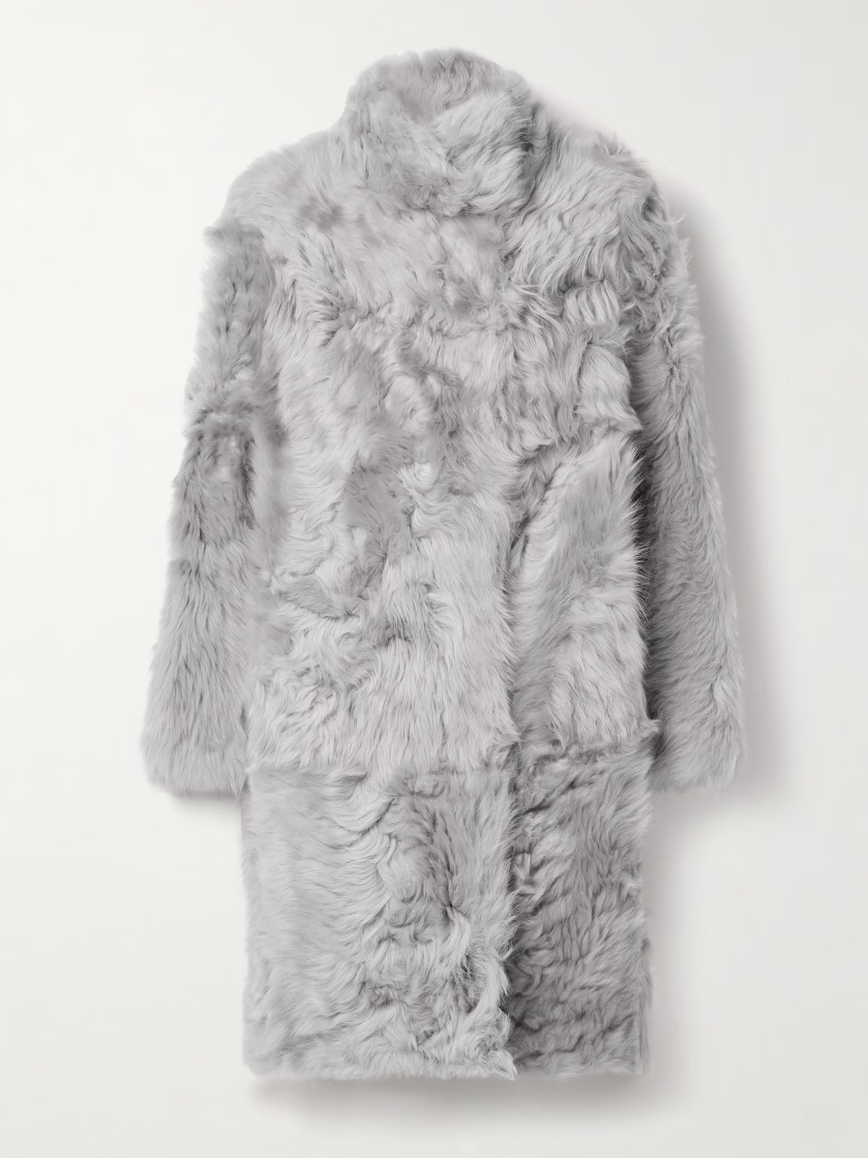 Yves Salomon - Shearling Coat - Gray | NET-A-PORTER (US)