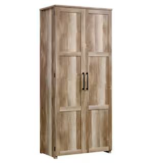 HomeVisions Lintel Oak Storage Cabinet 425050 - The Home Depot | The Home Depot