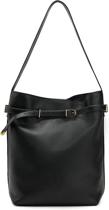 Madewell The Essential Belted Bucket Tote in Leather | Amazon (US)