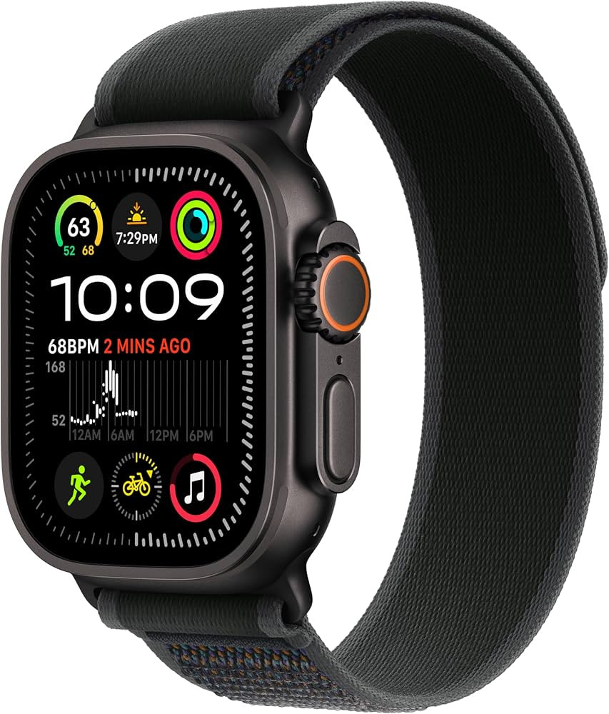 Apple Watch Ultra 2 [GPS + Cellular 49mm] Smartwatch, Sport Watch with Black Titanium Case with B... | Amazon (US)