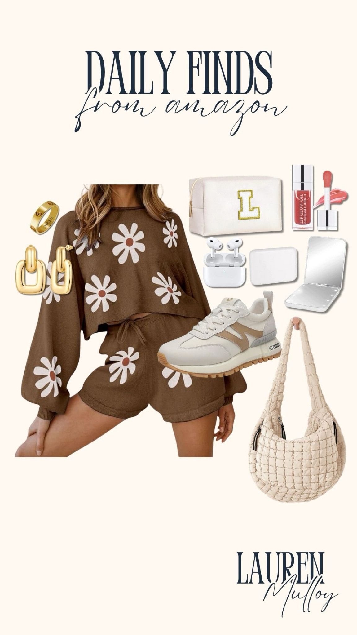 Daily Amazon finds — LOVING these neutrals🤎✨ especially this flower set!

Amazon finds, affordable fashion, free people, trendy sneakers, screw ring, gold earrings, makeup bag, lip gloss, compact mirror, mom on the go, Lauren Mulloy

#LTKFindsUnder100 #LTKFindsUnder50 #LTKStyleTip