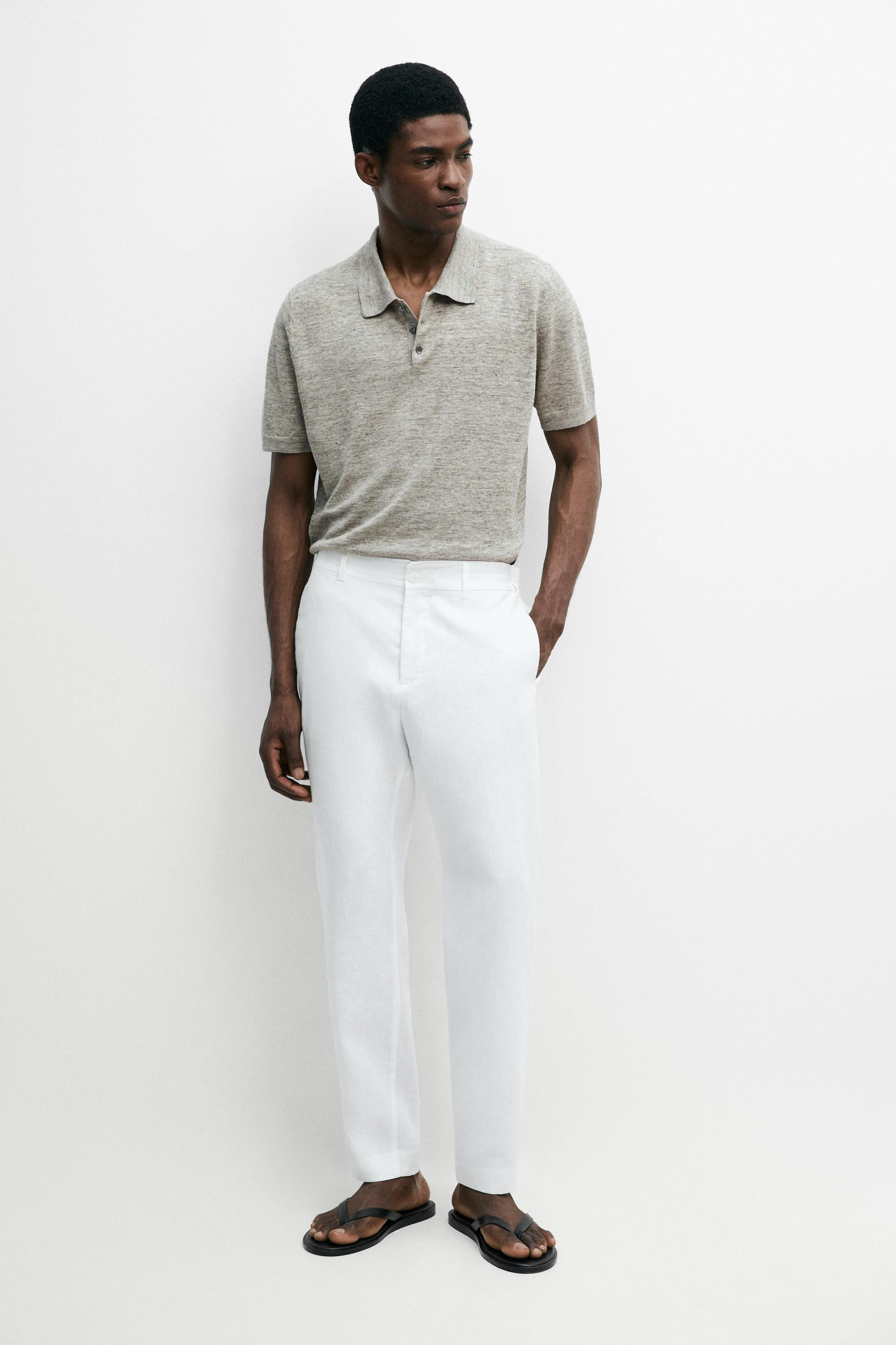 Tapered-Fit-Hose aus Leinen | Massimo Dutti DE