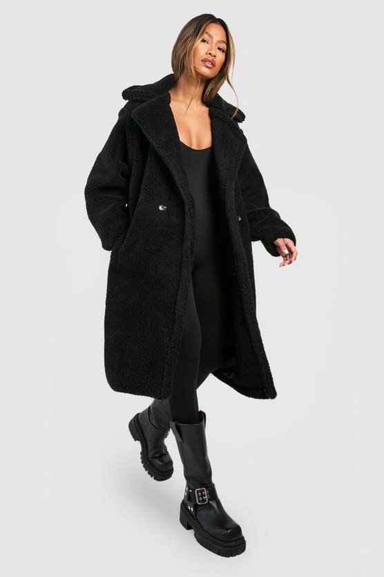 Oversized Teddy Faux Fur Coat | Boohoo.com (US & CA)