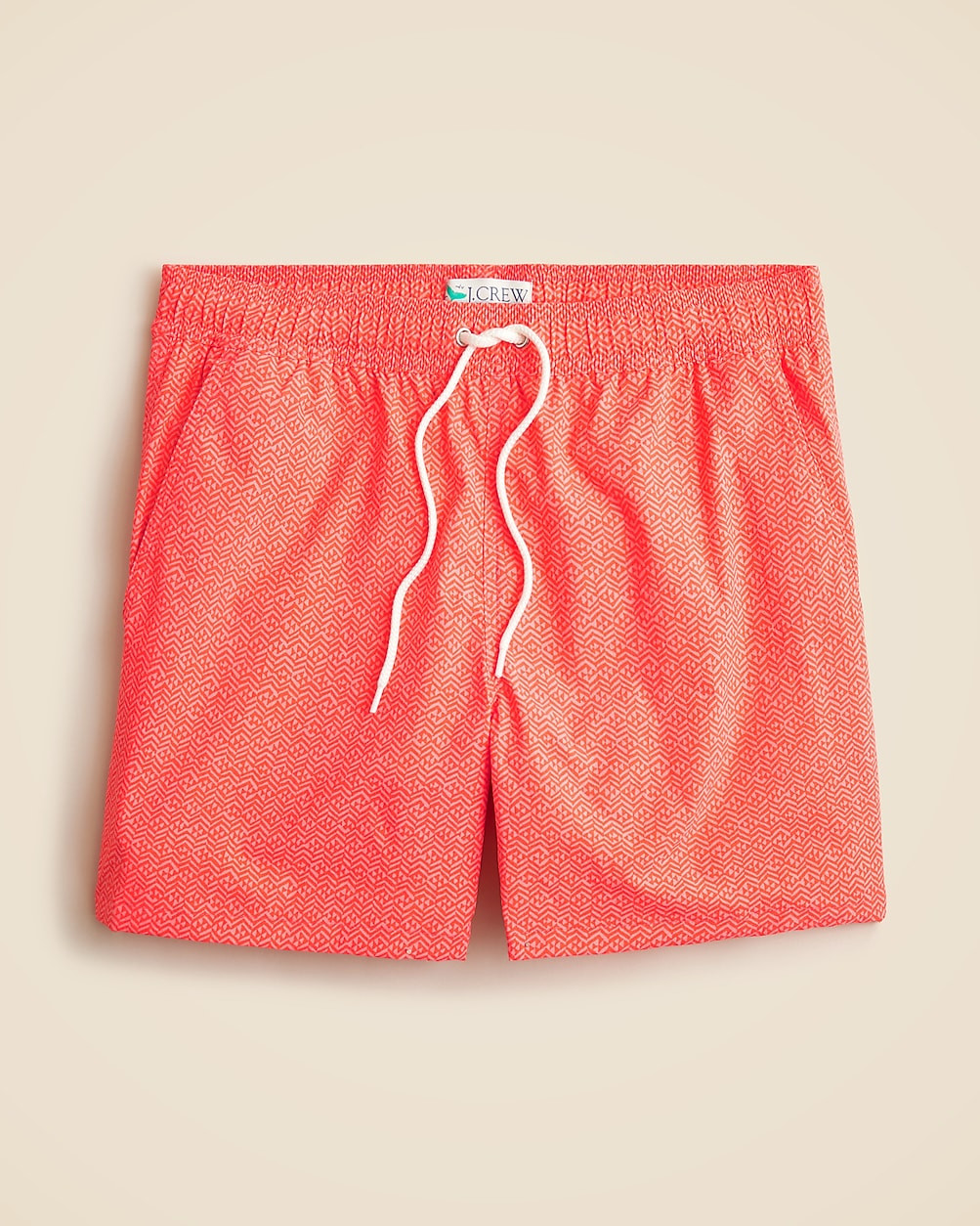 6'' stretch swim trunk in print with ECONYL&reg; nylon | J. Crew US