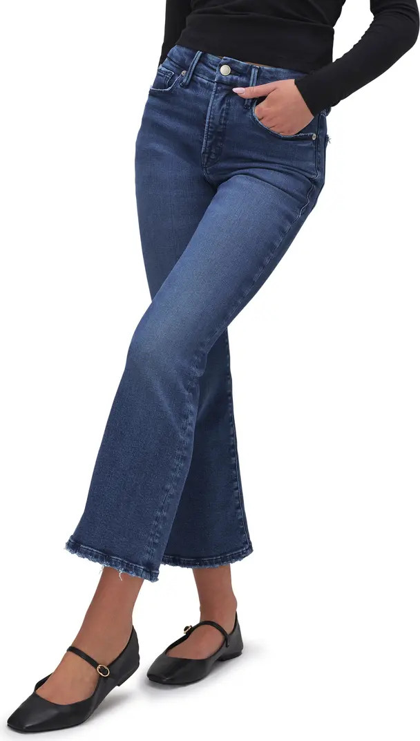 Good American Good Leg Crop Mini Bootcut Jeans | Nordstromrack | Nordstrom Rack