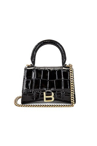 Mini Hourglass Top Handle Bag | FWRD 