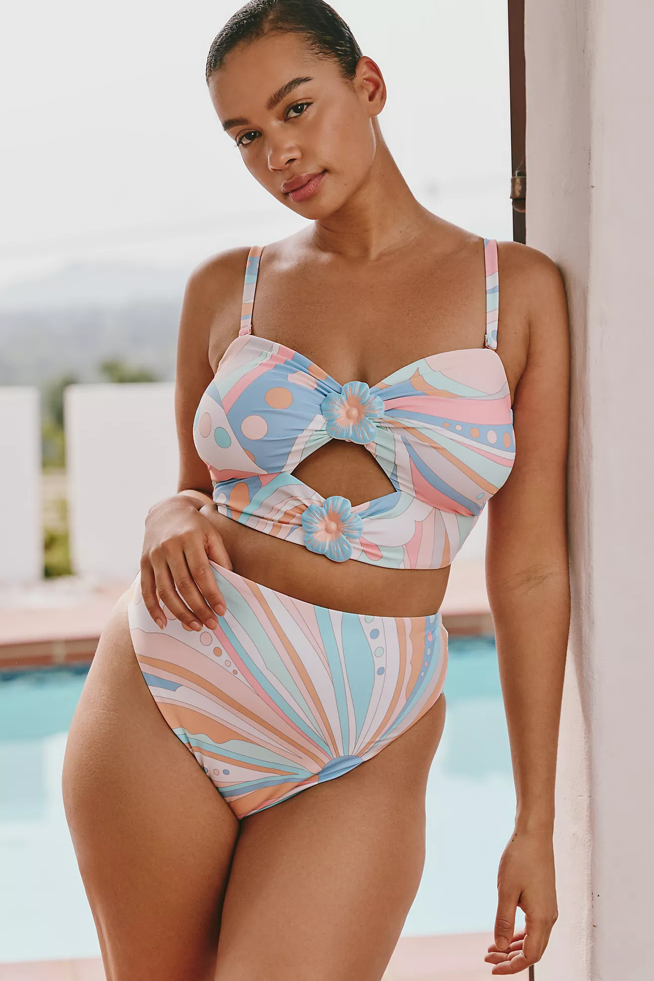 Celandine Lily Longline Bikini Top | Anthropologie (US)