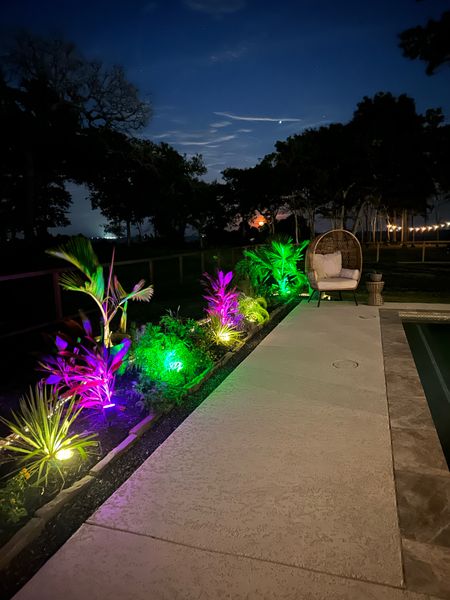 The best Solar landscape lights you’ll find! You can change them to any color you want. 🤩 uplights, Solar lights, amazon solar lights, up lighting. 

#LTKSeasonal #LTKhome #LTKxPrimeDay