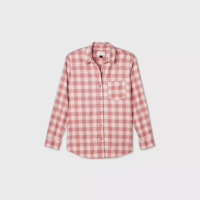 Women's Plaid Long Sleeve Button-Down Shirt - Universal Thread™ | Target