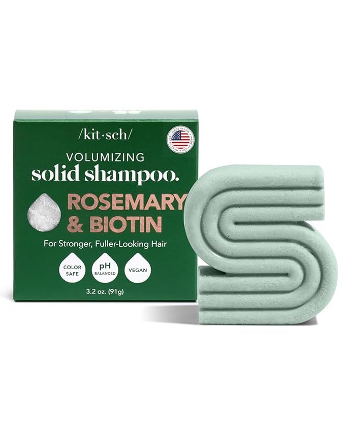 Kitsch Rosemary & Biotin Volumizing Natural Shampoo Bar for Hair Growth, Strengthening & Thickeni... | Amazon (US)