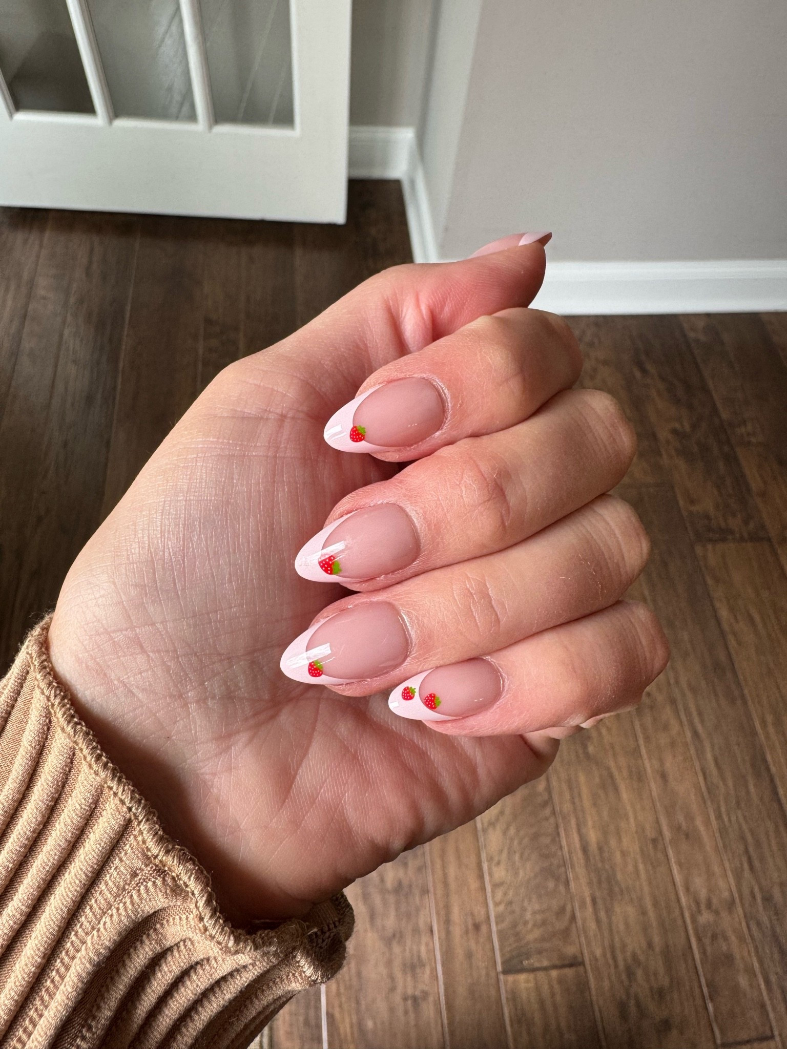 Cutest strawberry nails! 💅🏼 🍓

Glamnetic nails, press on nails, short almond nails, pink tip nails, strawberry nails, fruit nail design, summer nails, spring nails, cute nails, easy nails at home, press on nail tutorial, DIY nails, reusable press on nails, trendy nails 2026, aesthetic nails, natural length nails, almond nails, summer nails, spring nails, nail inspo

#LTKMothersDay #LTKselfcare #LTKBeauty