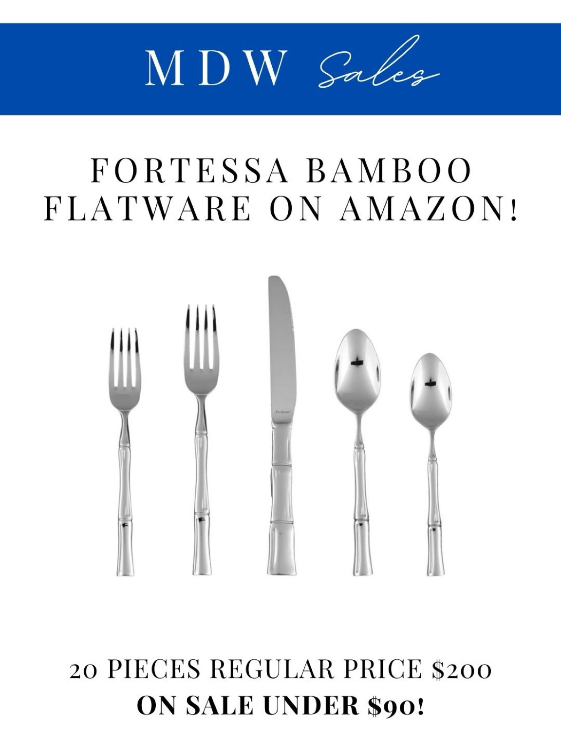 Bamboo silverware on major sale, so beautiful!

#LTKHome #LTKSaleAlert