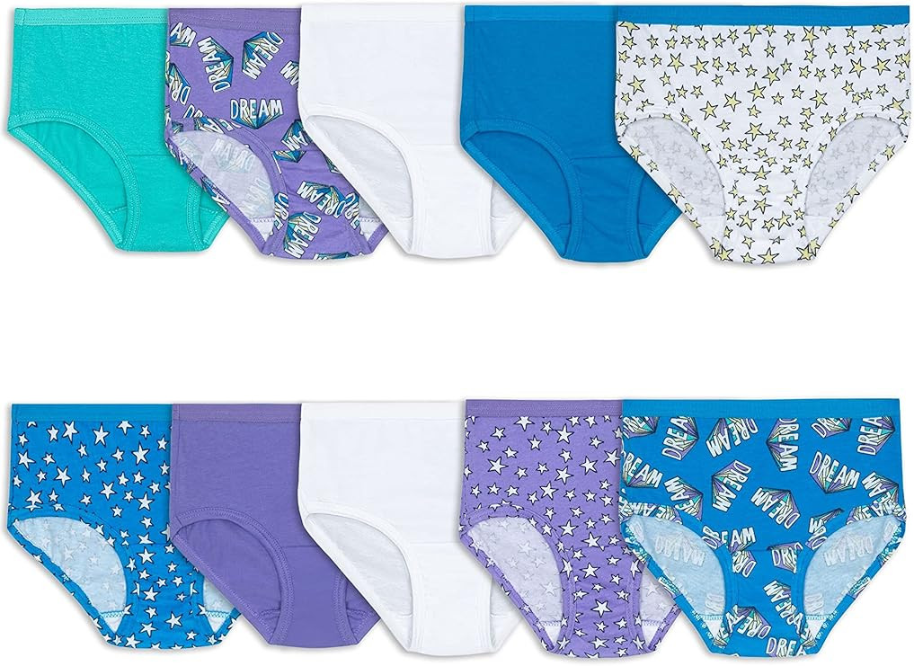 Fruit of the Loom Girls' Cotton Brief Underwear Multipacks       Send to LogieInstantly adds this... | Amazon (US)