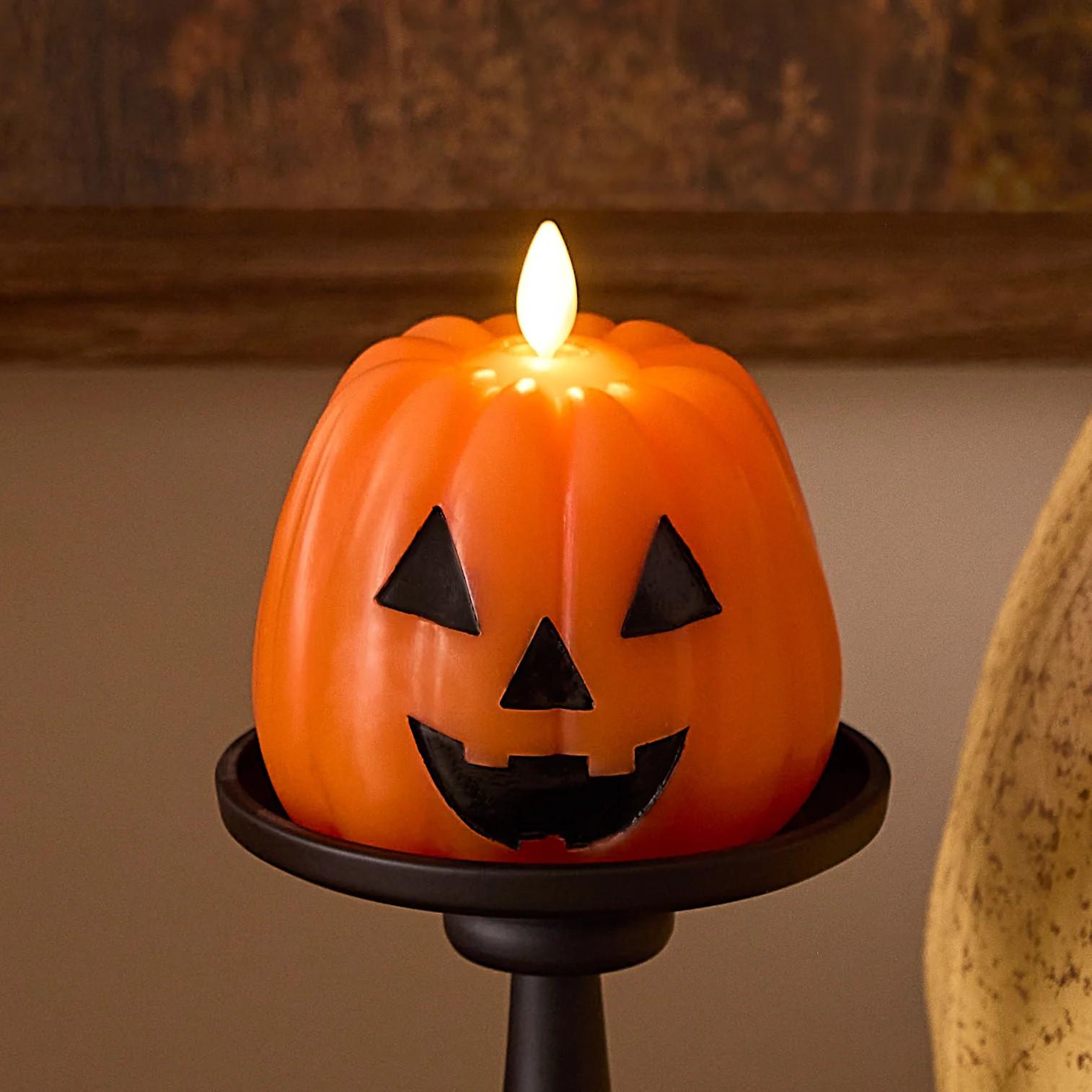 Russet Orange Flameless Candle Jack-o-lantern | Luminara