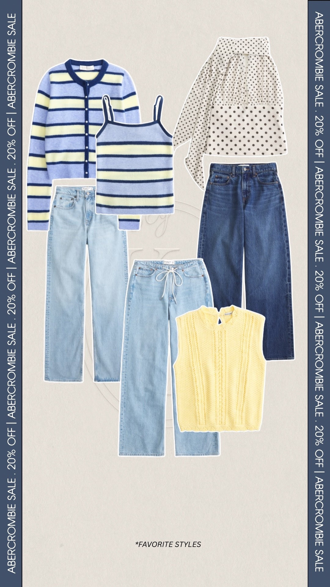 Abercrombie sale, 20-40% off! 

Stack code “DENIMAF” for additional 15% off 

#LTKSaleAlert #LTKPetite #LTKootd