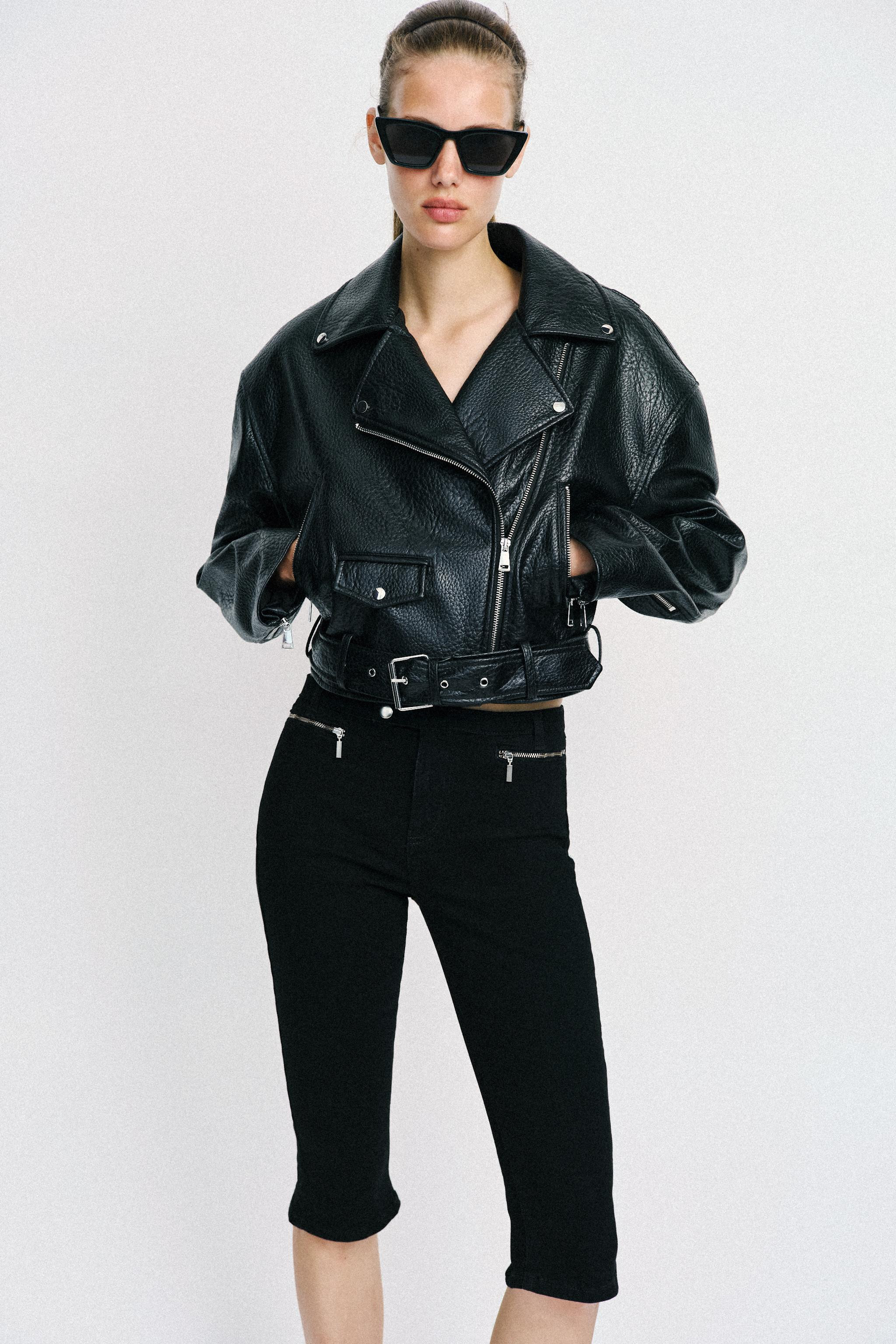 Z1975 MID-WAIST CAPRI JEANS WITH ZIPS | Zara UK
