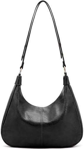 NIUEIMEE ZHOU Shoulder Bag for Women Ultra Soft Foldable Vegan Leather Crossbody Bags Tote Hobo H... | Amazon (US)