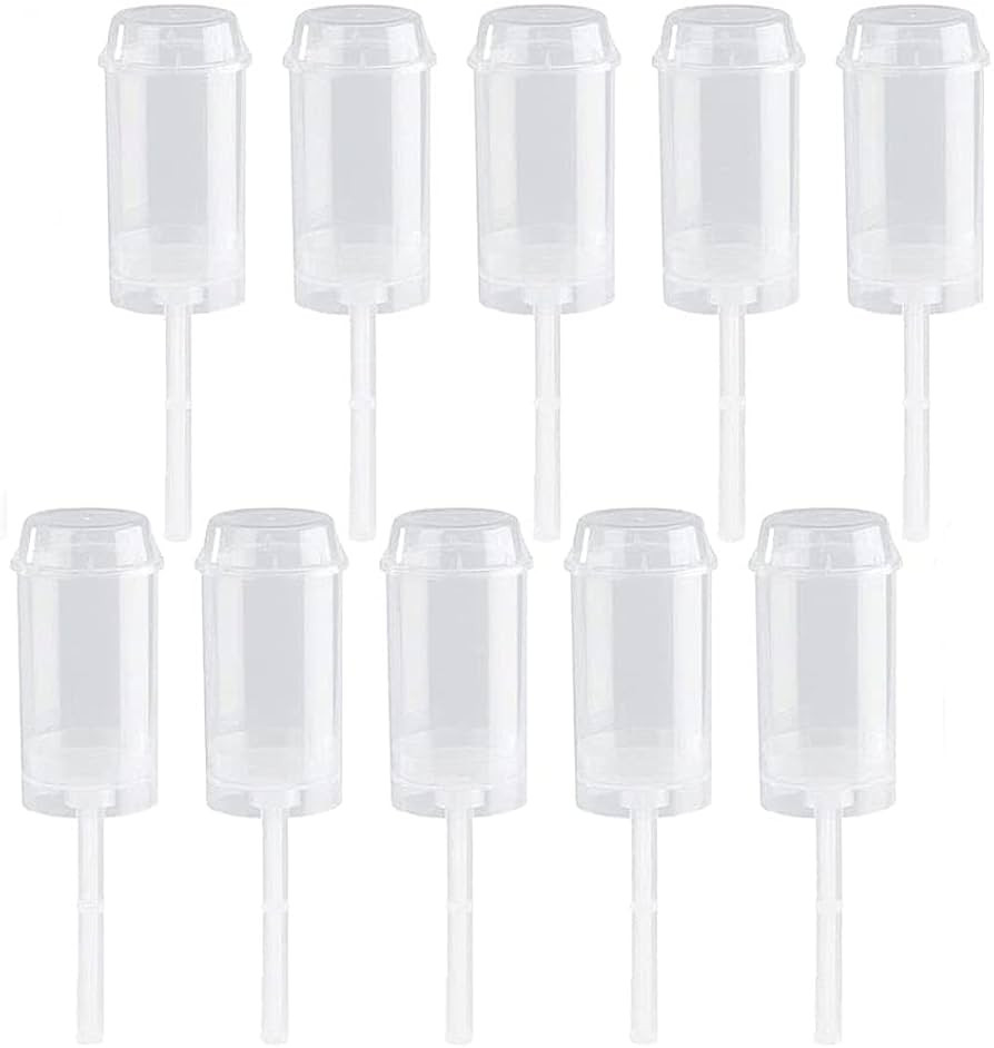 esowemsn 10pcs Push-up Cake Pop Shooter Plastic Round Shape Clear Push-Up Cake Pop Shooter with L... | Amazon (US)