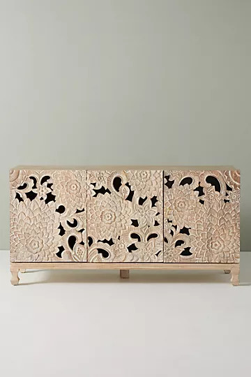 Handcarved Lotus Sideboard | Anthropologie (US)