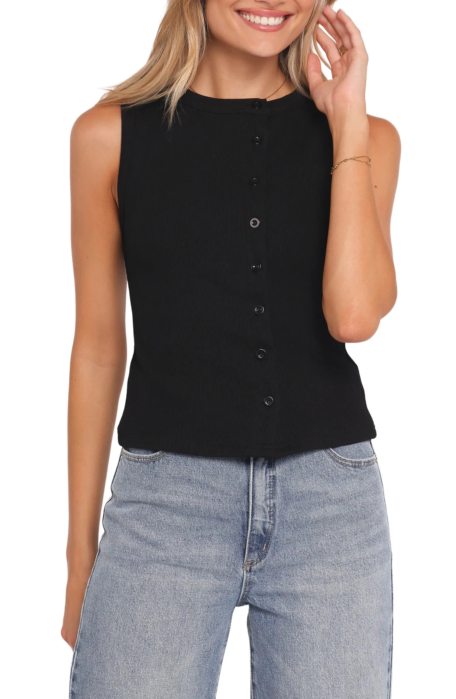 Agatha Asymmetric Knit Vest | Nordstrom