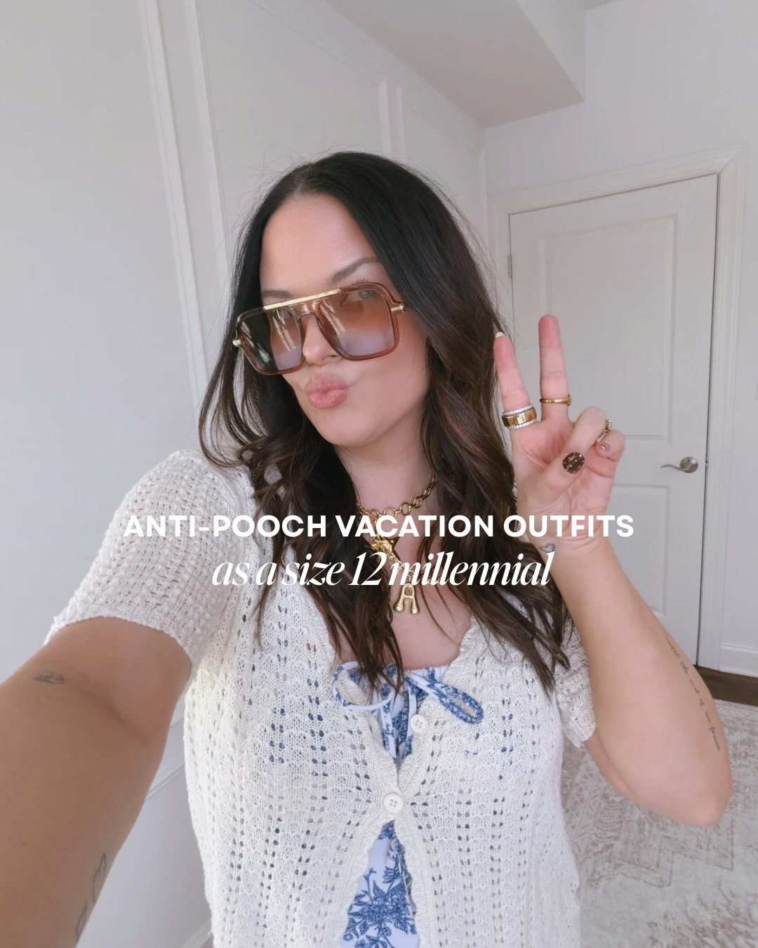 if you’re one of the lucky ones with a vacation planned to somewhere warm, I got you covered with anti-pooch outfits: swimsuits, coverups, linen pants & more 🌴👙🌊 use VACAY & I’ll message you the 🔗

#antipooch #vacationoutfits #resortwear