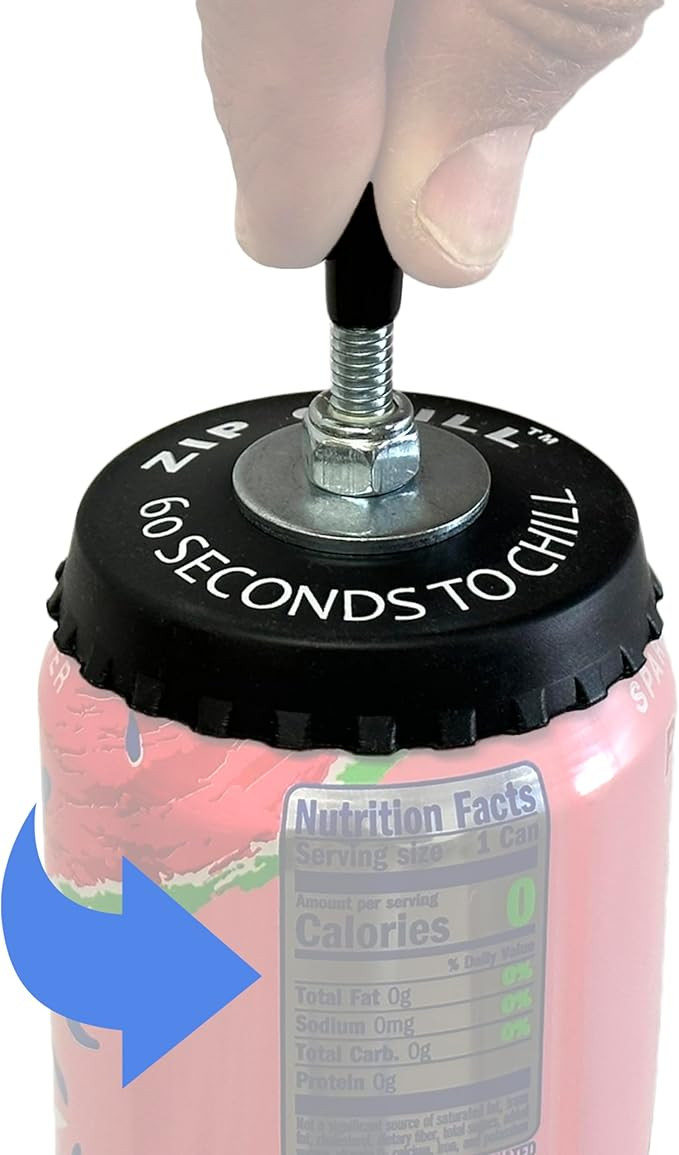 ZipChill Instant Beverage Spinner Chiller, Universal Can Cooler for Drinks, Rapidly Chills Beer a... | Amazon (US)