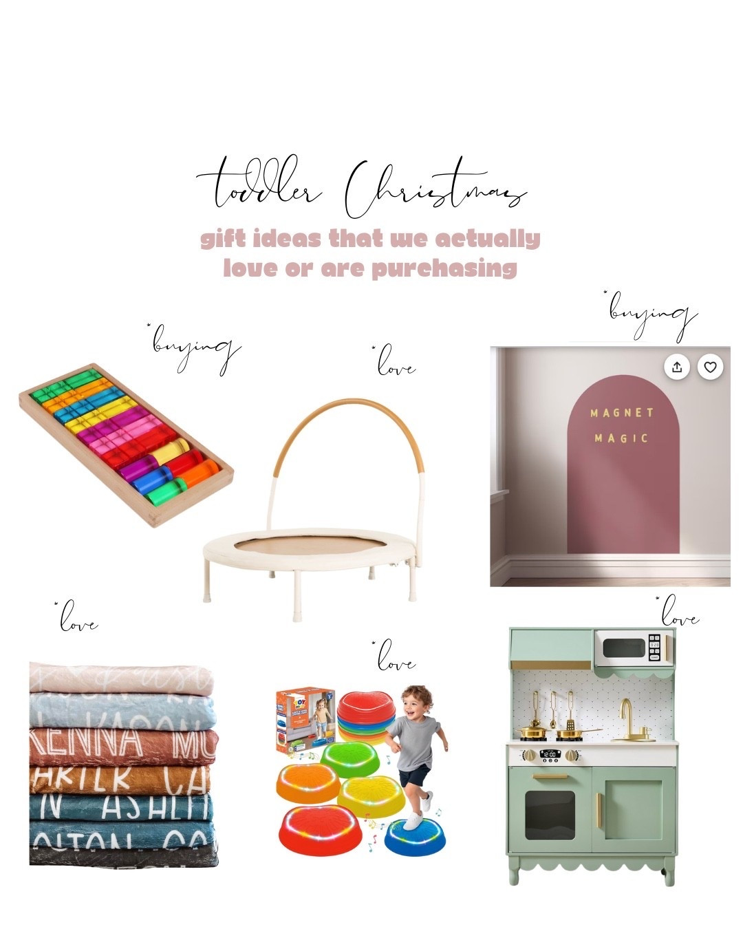 Gifts for toddlers this Christmas that we actually love or plan to purchase! Screen free toys for kids. 

#LTKKids #LTKGiftGuide #LTKCyberWeek