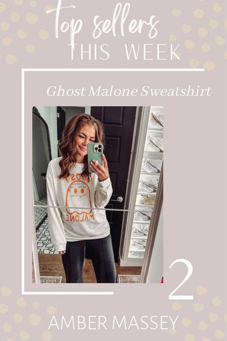 Ghost Malone Halloween sweatshirt. Such a fun shirt for the fall season.

#LTKstyletip #LTKSeasonal #LTKunder50