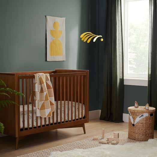 Mid-Century Convertible Crib - Acorn | West Elm (US)