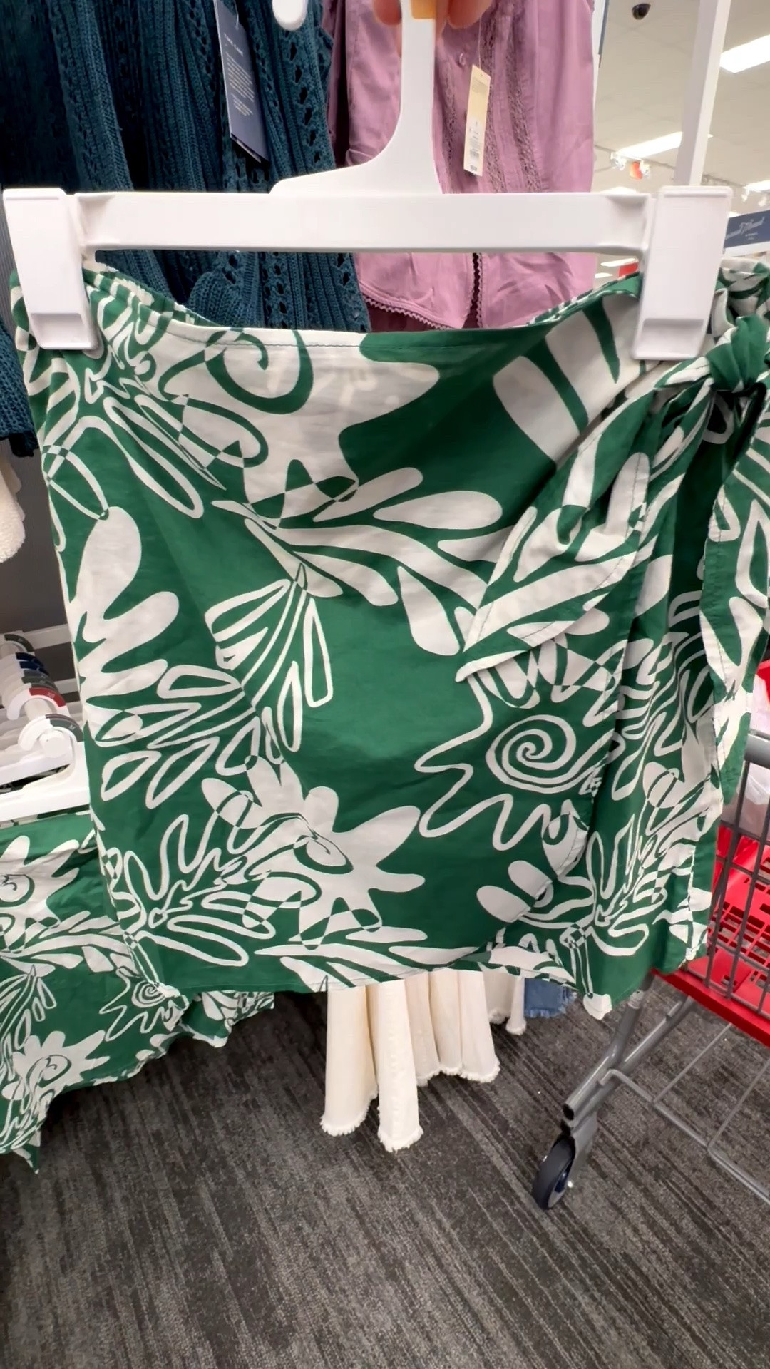 Target Wrap Skirt | Printed Skirt | Green Wrap Skirt

#LTKootd #LTKSeasonal