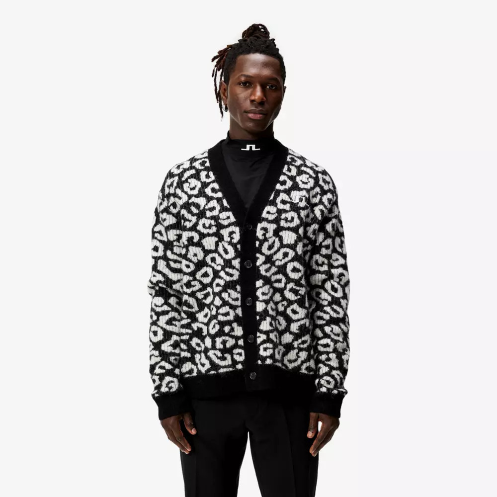 J Lindeberg Frederic Jacquard Cardigan, Multi | PGA TOUR Superstore