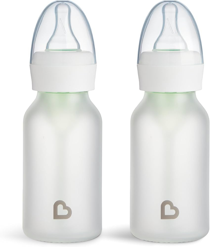 Munchkin Bond Silicone Coated Glass Baby Bottles - Anti-Colic Feeding System with Natural Feel Ni... | Amazon (US)
