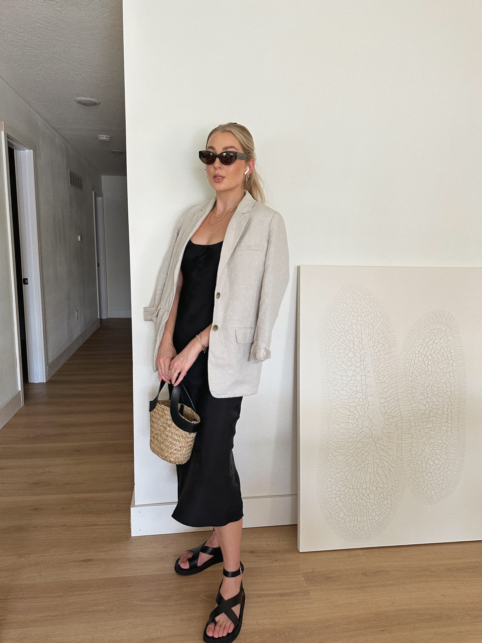 An effortless summer office look put together with several of my neutral closet staples! 