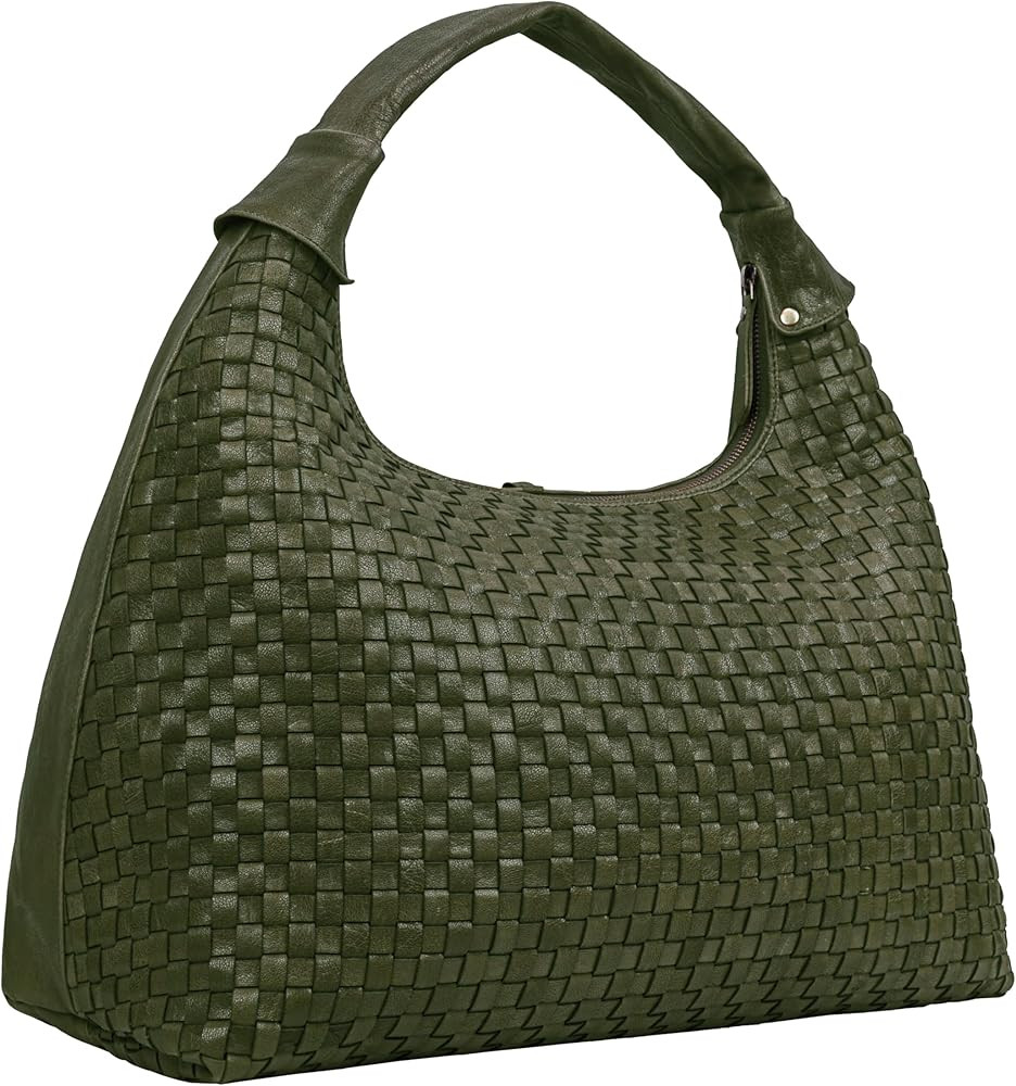 ANTONIO VALERIA Addison Braided Leather Tote Bag for Women | Amazon (US)