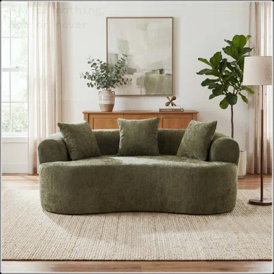 Crescent-Shaped Sofa with No Assembly Required | Wayfair North America