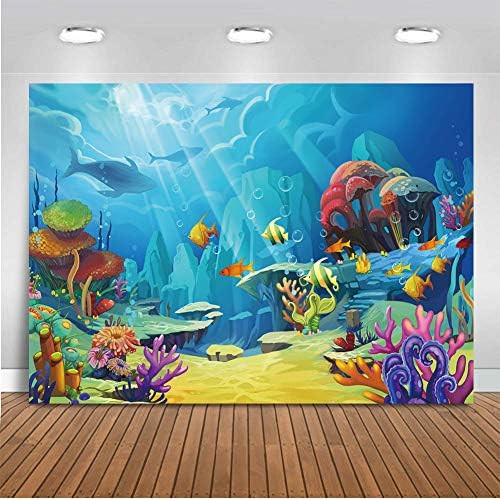 CHAIYA Under The Sea Backdrop Ocean Little Mermaid Backdrop Background for Under The Sea Theme Ba... | Amazon (US)