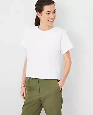 AT Weekend Short Sleeve Top | Ann Taylor (US)