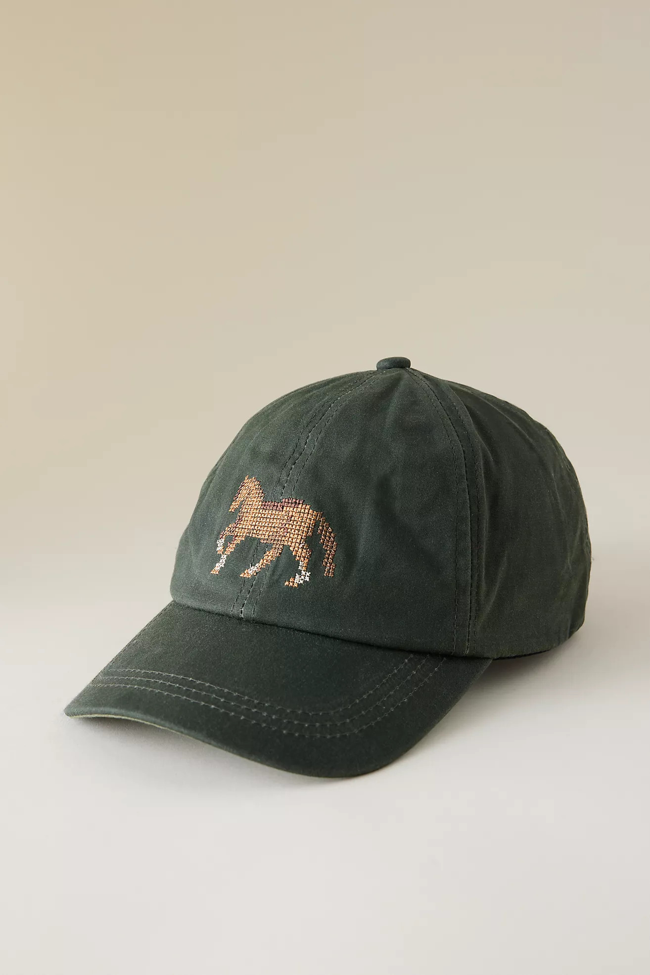 Needlepoint Icon Waxed Canvas Baseball Cap | Anthropologie (UK)
